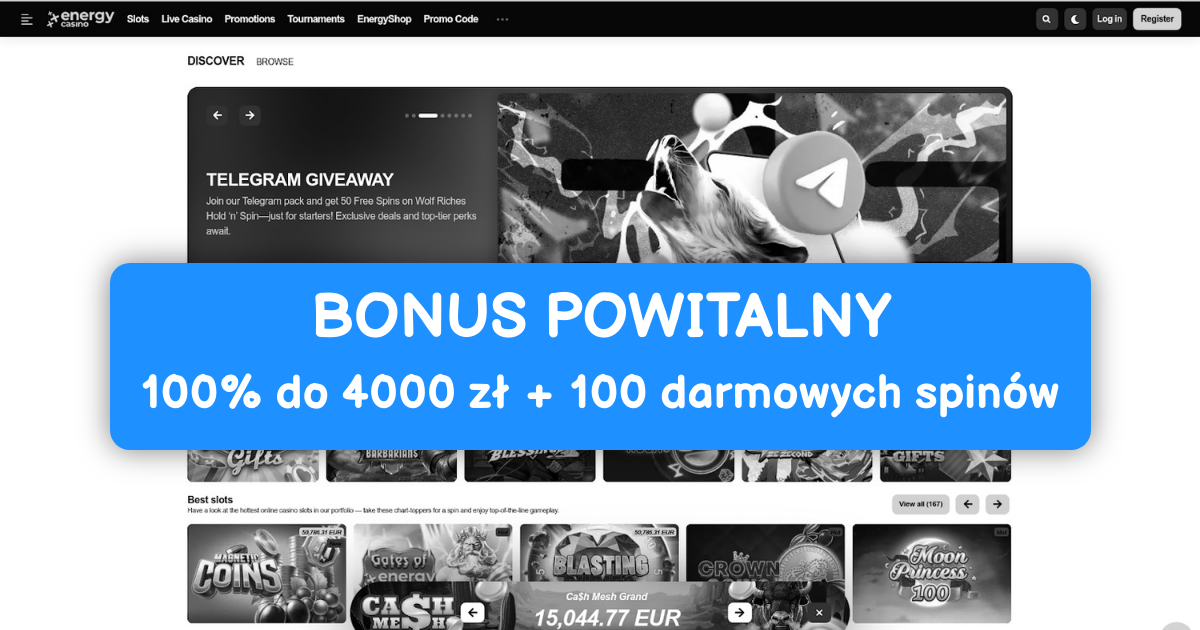 Enegry Casino: Najlepsze Sloty w Polsce