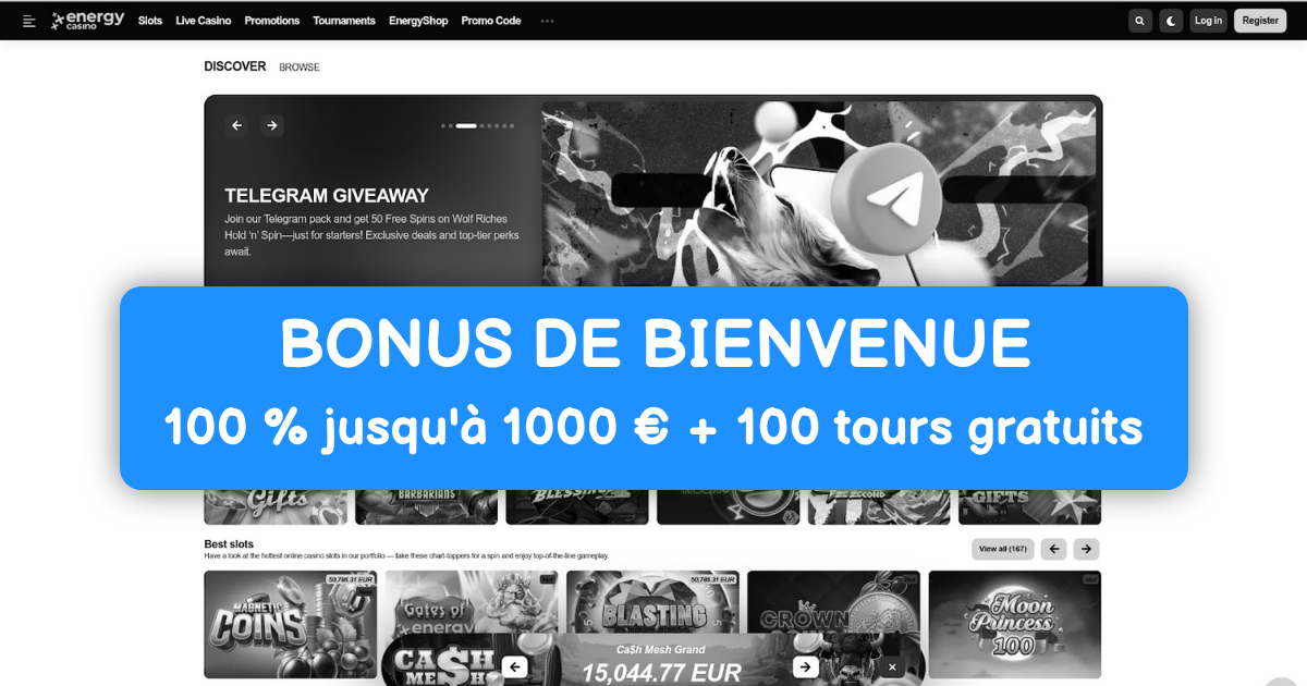 Enegry Casino : Meilleurs Jeux de Slots en France